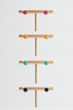 Earring Colorful Studs Set Of 4